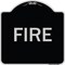 Signmission Designer Series Sign-Fire, Black & Silver Heavy-Gauge Aluminum Sign, 18" x 18", BS-1818-23966 A-DES-BS-1818-23966 - alternate 1